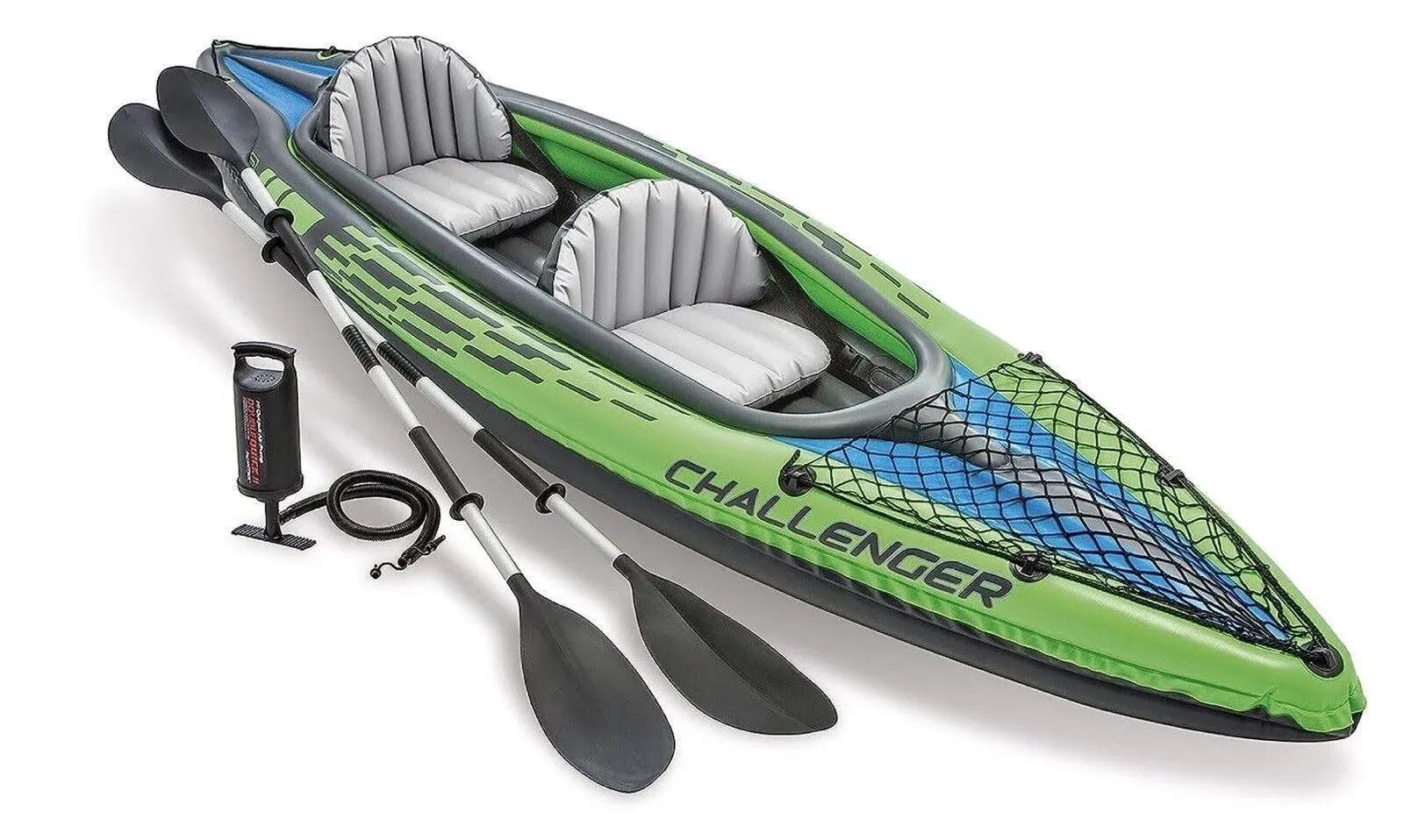 Intex 68306 Inflatable Canoe, Two Person Challenger K2 Kayak, 351 x 76 cm