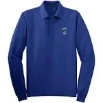 Port Authority L500LS Ladies Silk Touch Long Sleeve Polo - Royal - Xs