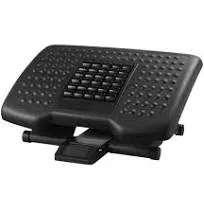 Kantek Premium Adjustable Footrest with Rollers