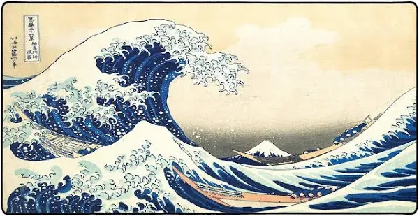 The Great Wave off Kanagawa, by Hokusai