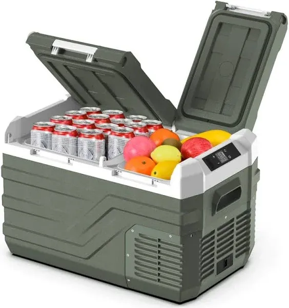 Alpicool Chest Cooler 25-Qt Electric Dual Zone Car Fridge w/ Independent Control