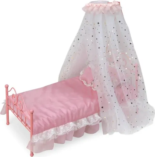 Badger Basket Starlights LED Canopy Doll Bed