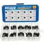 BOJACK 10 Values 50 Pcs LM317 L7805 L7806 L7808 L7809