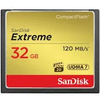 New, Sandisk, SDCFX-008G-X46<wbr/>, Extreme Compact Flash Card 8gb 60 MB/s