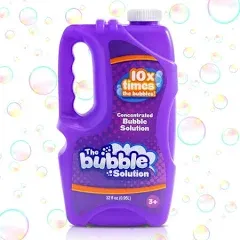 Syncfun 32 oz Bubbles for Kids,Concentrated Bubble Solution Refills (up to 2.5 Gallon) for Bubble Machines,Giant Wands and Blowers