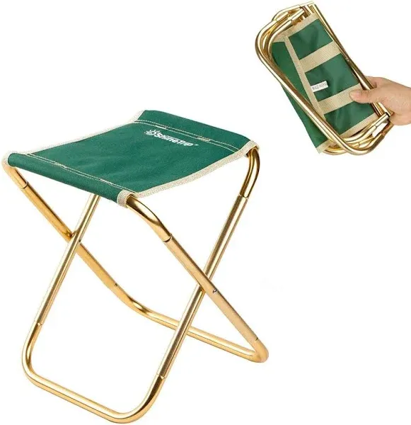  Ultralight Portable Folding Camping Stool for Outdoor 11.8&#034;x11&#034;x11.4<wbr/>&#034; Brown