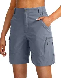 Viodia 7&quot; Hiking Cargo Shorts Pockets Quick Dry Lightweight Golf Casual Summer