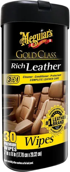 Meguiar&#039;s Gold ClassRich Leather Cleaner &amp; Conditioner Wipes