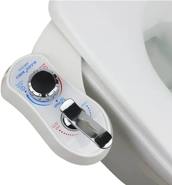 Bidet Elcare Hot and Cold Water Non Electric Mechanical Bidet Toilet Attachment