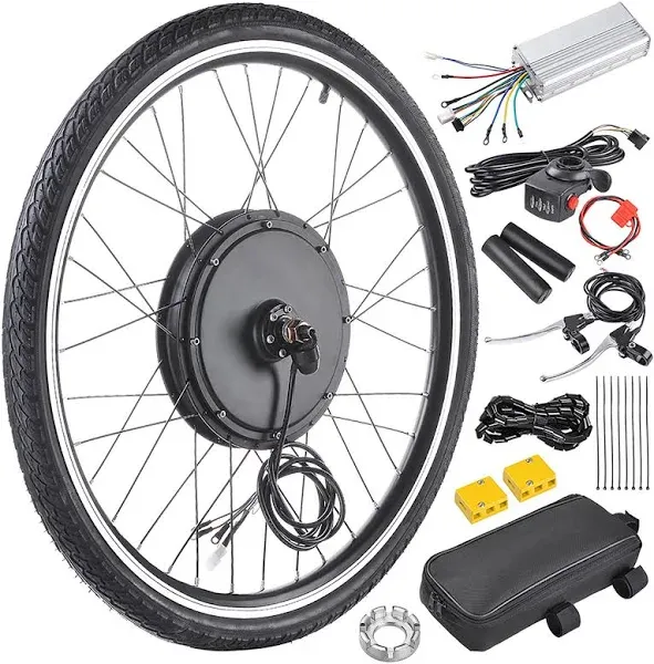 Electric Bike Conversion Kit 48V 1000W 26&#034; Front/Rear Wheel Powerful Motor E-Bik