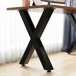 Metal Table Legs Coffee Table Legs 16 Inch Black Furniture Legs X Shape Legs ...