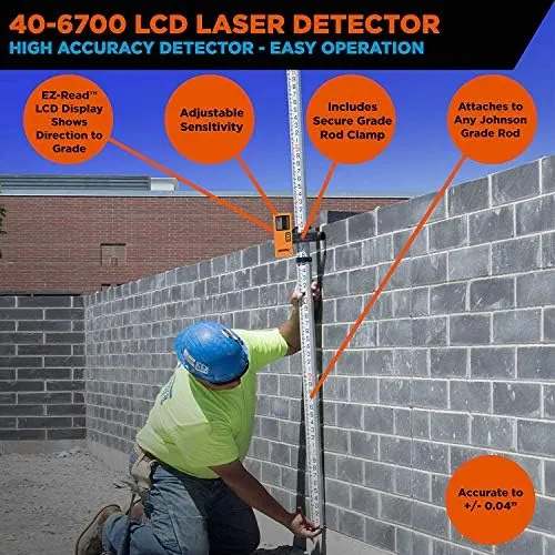 AccuLine Pro One-Sided Laser Detector with Clamp