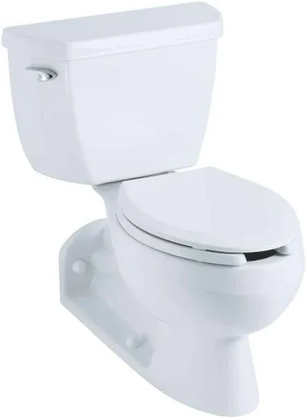 KOHLER | K-3554 | Barrington two-piece elongated 1.4 gpm toilet with Pressure Lite flushing technology and left-hand trip lever