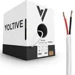 Voltive 14/2 Speaker Wire - CL3 - In-Wall/Direct Burial - OFC - 500ft - White