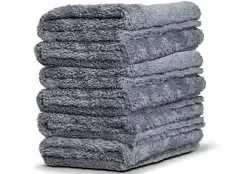 Adams Borderless Grey Edgeless Microfiber Towel