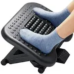 Foot Rest for Under Desk at Work, Adjustable Footrest with Massage Texture an...