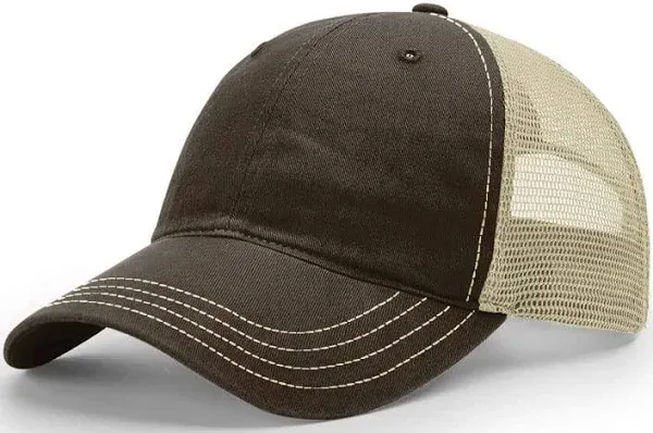 Richardson 111 Adults Garment Washed Trucker Fit Cap