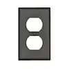 Leviton 1-Gang Smooth Plastic Outlet Wall Plate