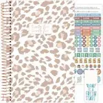 bloom daily planners 2024-2025 Academic Year Day Planner (July 2024 - July 2025) - 5.5” x 8.25” - Weekly/Monthly Agenda Organizer Book with Stickers & Bookmark - Tan Leopard