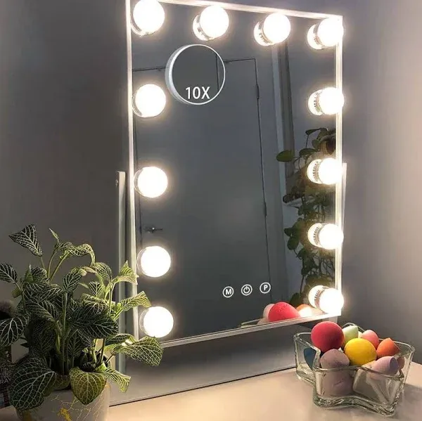 Hansong Hollywood Lighted Vanity Makeup Mirror