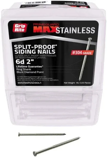 Grip Rite 1-1/4 in. 3D 304 Stainless Steel Siding Nail