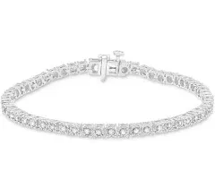 EFFY Sterling Silver Diamond Tennis Bracelet