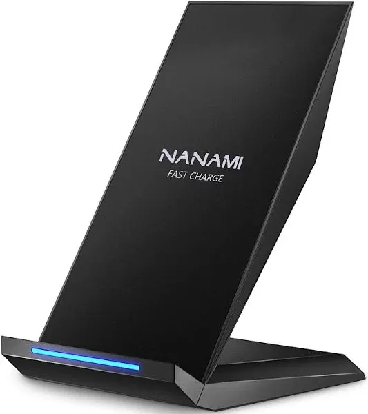 NANAMI Fast Wireless Charger, Qi Certified Charging Stand