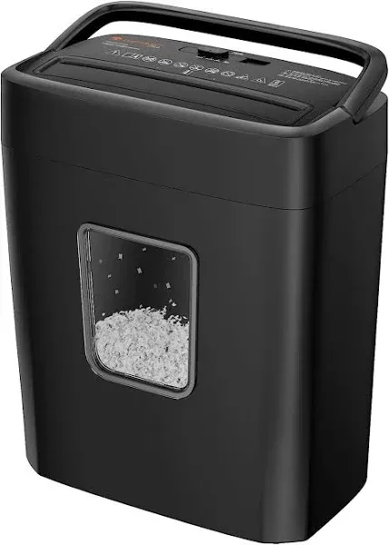 Bonsaii DocShred 6-Sheet Cross-Cut Paper Shredder | C204-C | P-4 High Security