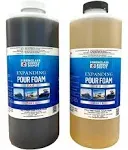 4 Lb. Density Expanding Pour Foam, 2 Part Polyurethane Closed Cell Liquid Foam f