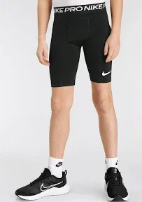 Nike Pro Dri-Fit Youth Training Shorts Boys Medium Black 