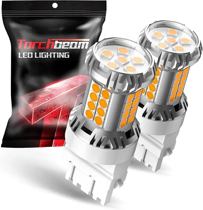 3157 Led Bulbs Yellow For Turn Signal Lights 600% Brighter 3156 3056 3356 3057 4