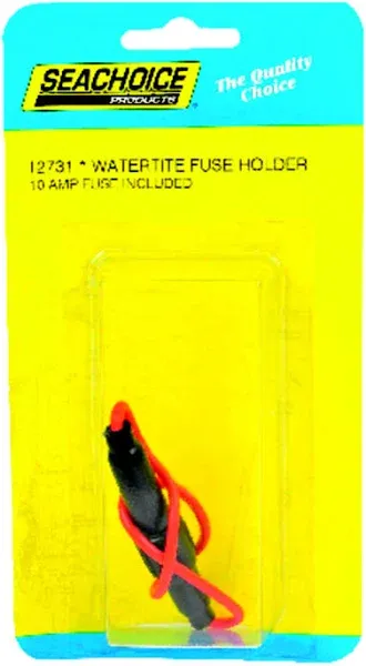 Seachoice 12731 in-line Fuse Holder with Fuse – Watertight – 10A