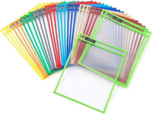 Jade Active Dry Erase Pockets Sheet Protectors