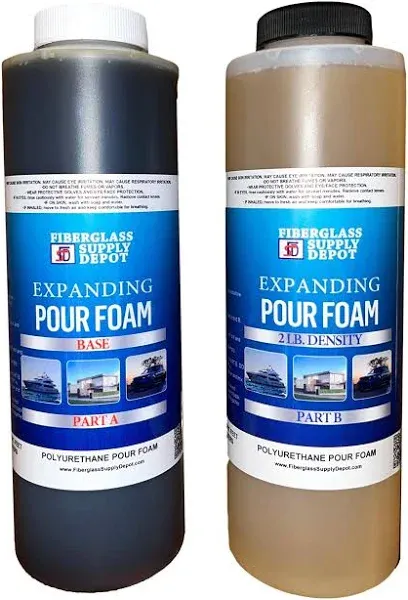 2 Lb Density Expanding Pour Foam 2 Part Polyurethane Closed Cell Liquid Foam ...