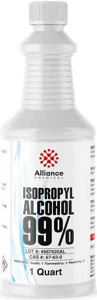 Isopropyl Alcohol - 1 Quart - (Solvent, Disinfectant, Cleaning)