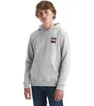 The North Face Camp Fleece Pullover Hoodie - Boys' TNF Light Grey Heather / Radiant Poppy L