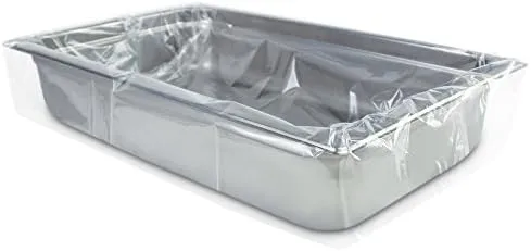 PanSaver 42001 Full Shallow/Medium Pan Liner, 34" x 12", Clear