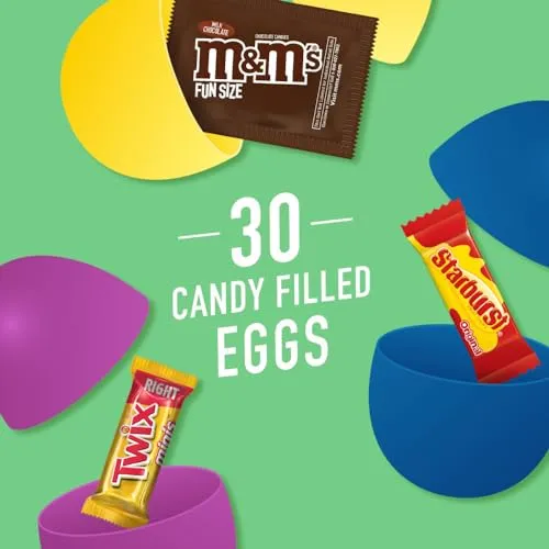 M&M's Candy Filled Easter Eggs