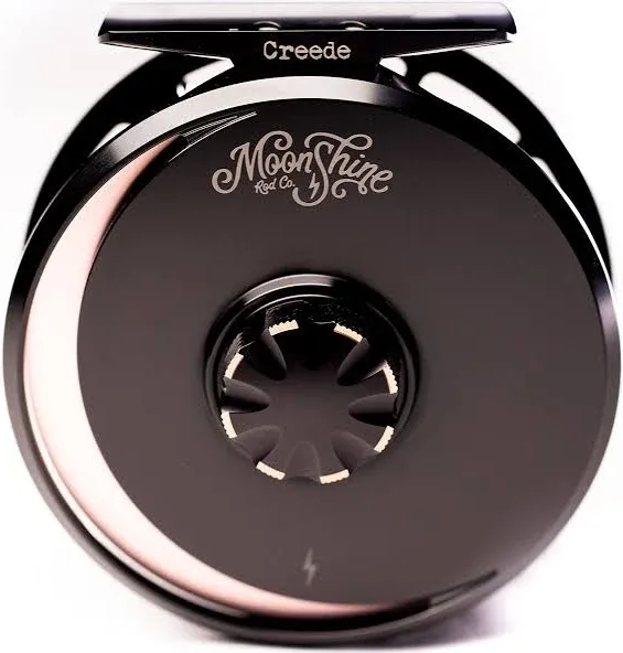 Moonshine  Creede Fly Fishing Reel. Large arbor 7/8 REEL loaded fly line WF8F