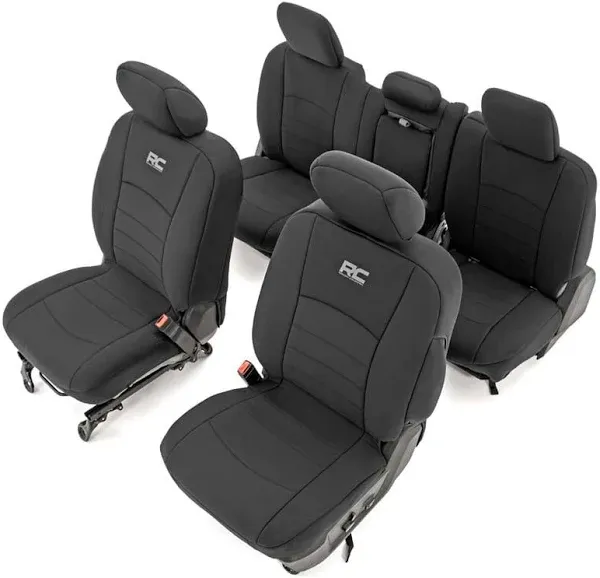 Rough Country 91029 Dodge Neoprene Front & Rear Seat Covers (09-18 Ram 1500)