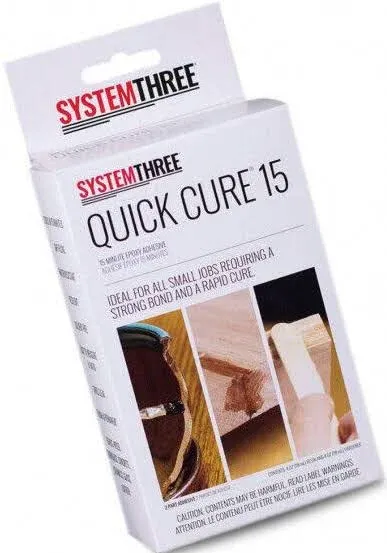 System Three Quick Cure 15 Epoxy Adhesive, 1/2 Pt Bottle Kit, Amber