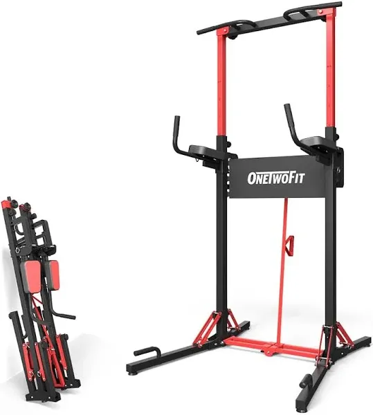 ONETWOFIT Power Tower Pull Up Bar Station