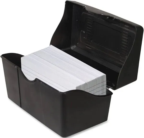 Advantus 45001 Index Card Holders, 3-Inch x5-Inch , Black