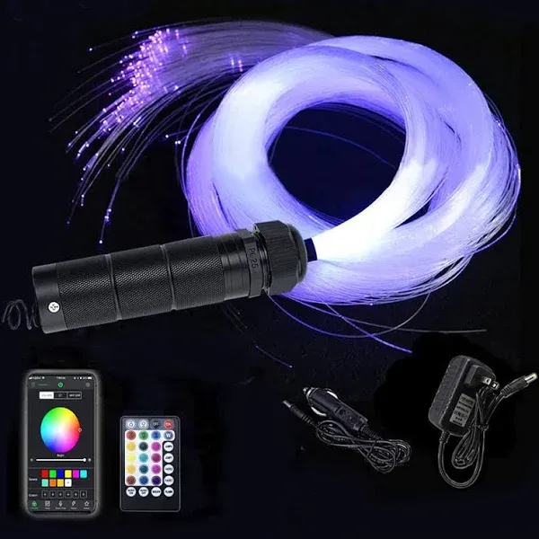  Car Use Bluetooth 6W RGB LED Fiber Optic Lights Star 150pcs*0.03in*<wbr/>6.5ft