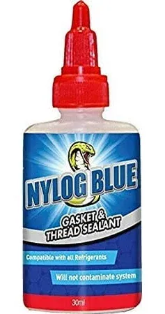 Refrigeration Technologies Nylog Gasket Thread Sealant RT201B Nylog Blue + RT200R Nylog Red 2 Pack (RT201BP + RT200RP) 1 x Blu + 1 x Red