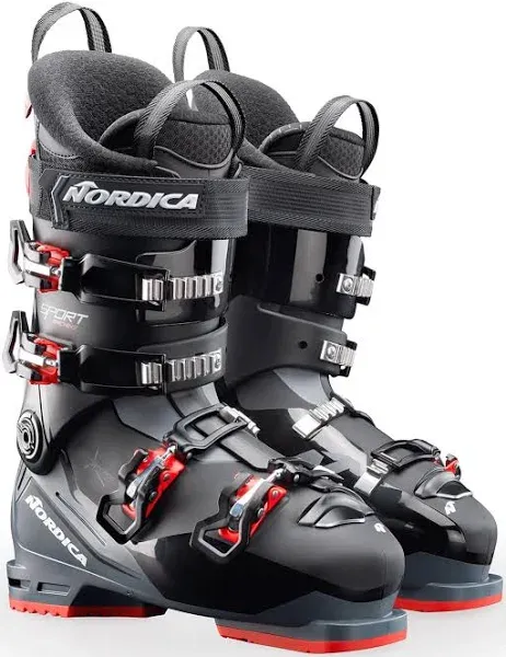 Nordica Sportmachine 3 90 Men&#039;s Ski Boots, Black/Anthraci<wbr/>te/Red, M29.5