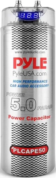 Pyle 5.0 Farad Digital Power Capacitor - Maximum Efficiency