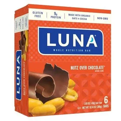 Luna Nutz Over Chocolate Whole Nutrition Bar