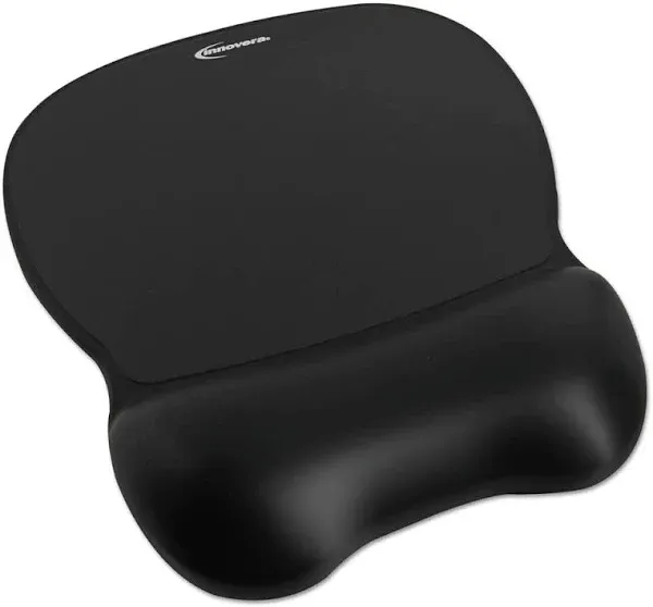 Innovera 51450 Nonskid Base 8-1/4&#034; x 9-5/8&#034; Gel Mouse Pad w/ Wrist Rest - BLKNew