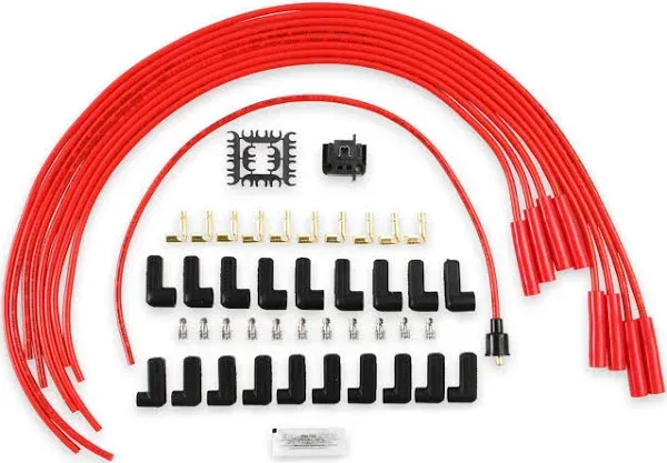 Accel Spark Plug Wire Set - Spark Plug Wire Set - 8mm - Universal - Red Wire wit